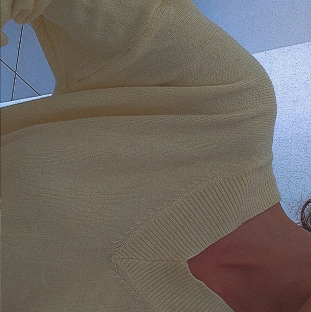 Yellow light sweater